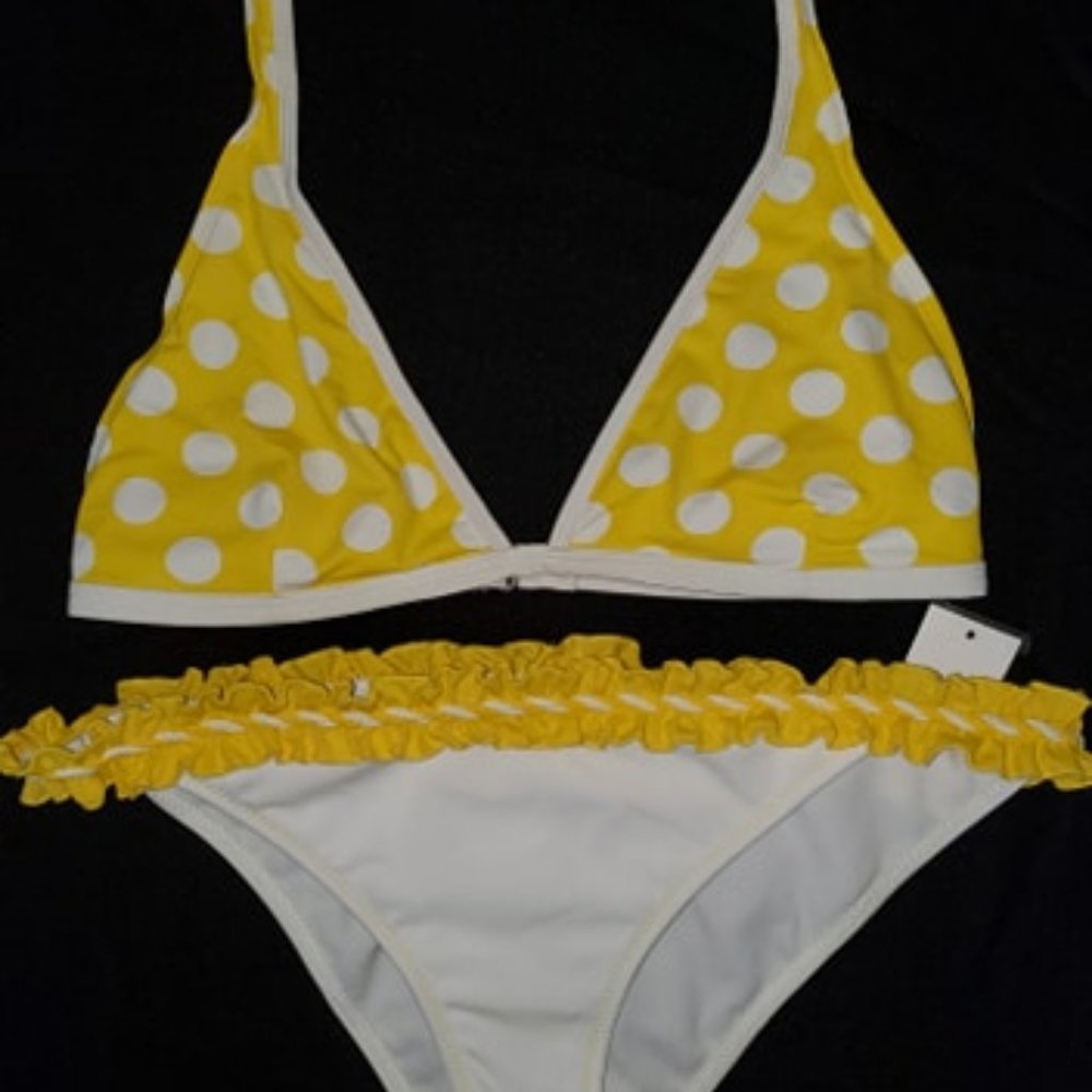 Yellow polka dot bikini
